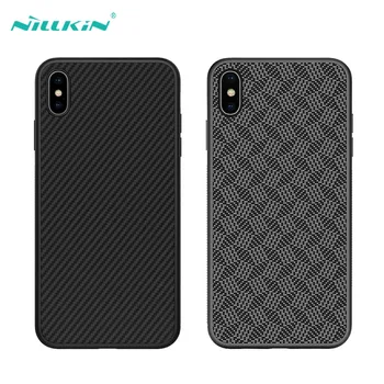 

For iPhone X XR XS Max Case NILLKIN Luxury Cover Synthetic Fiber Phone Protector Case Back Cover For iPhone XS Max Case