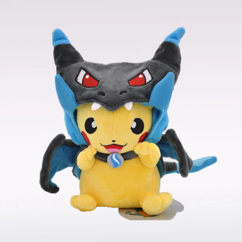 Mega Charizard X Y Pikachu косплей плюшевые игрушки куклы Magikarp Gyarados хлопковые мягкие