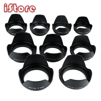 

Wavy lens hood for Canon For Nikon For Sony For Pentax For All screw lenses snap-on bracket Can be installed in reverse