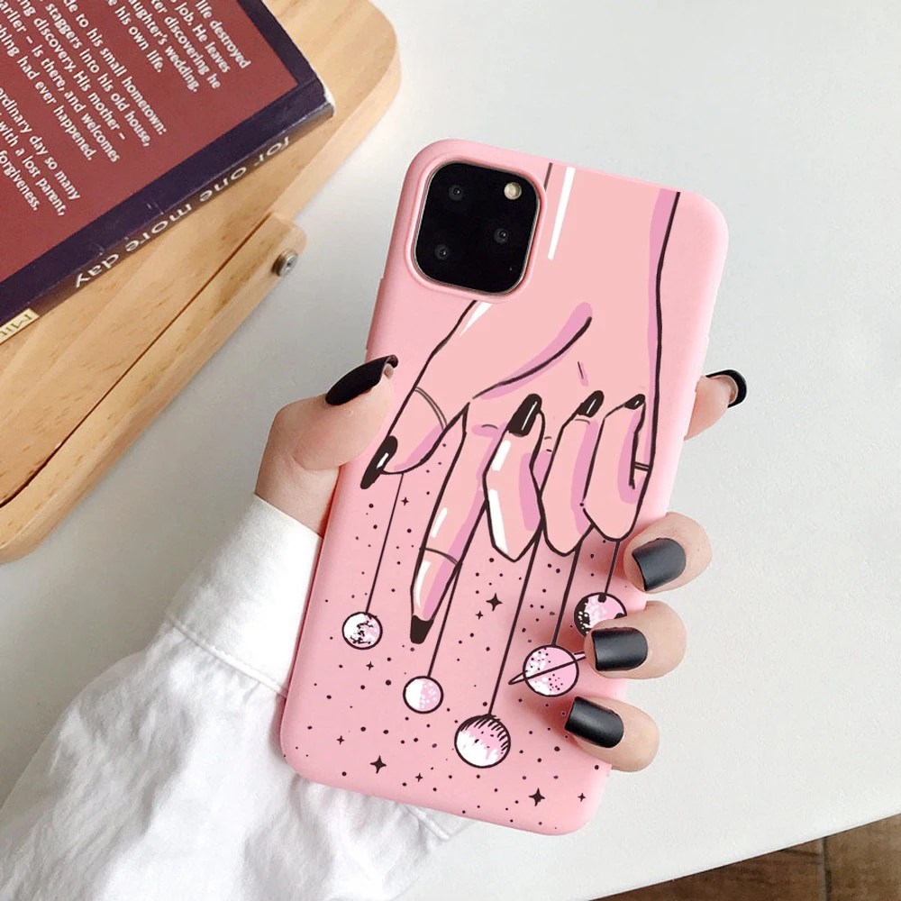 Чехлы для телефонов iphone 11 Pro мягкий чехол из ТПУ с принтом астронавта iPhone 7 8 Plus X XS