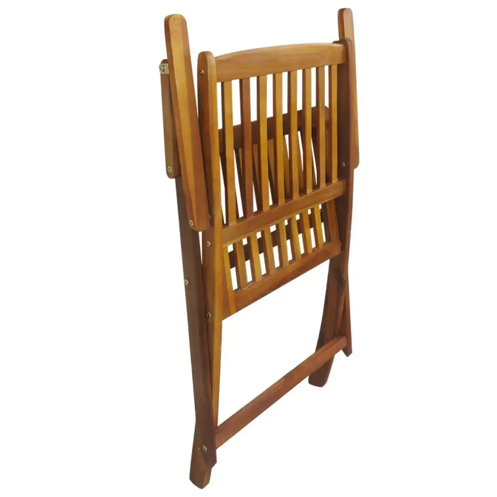 VidaXL 7 Piece Desk And Chairs Folding Outdoor Dining Set Solid Acacia Wood High Quality Outdoor Furniture VidaXL 7 Piece Desk And Chairs Folding Outdoor Dining Set Solid Acacia Wood High Quality Outdoor Furniture