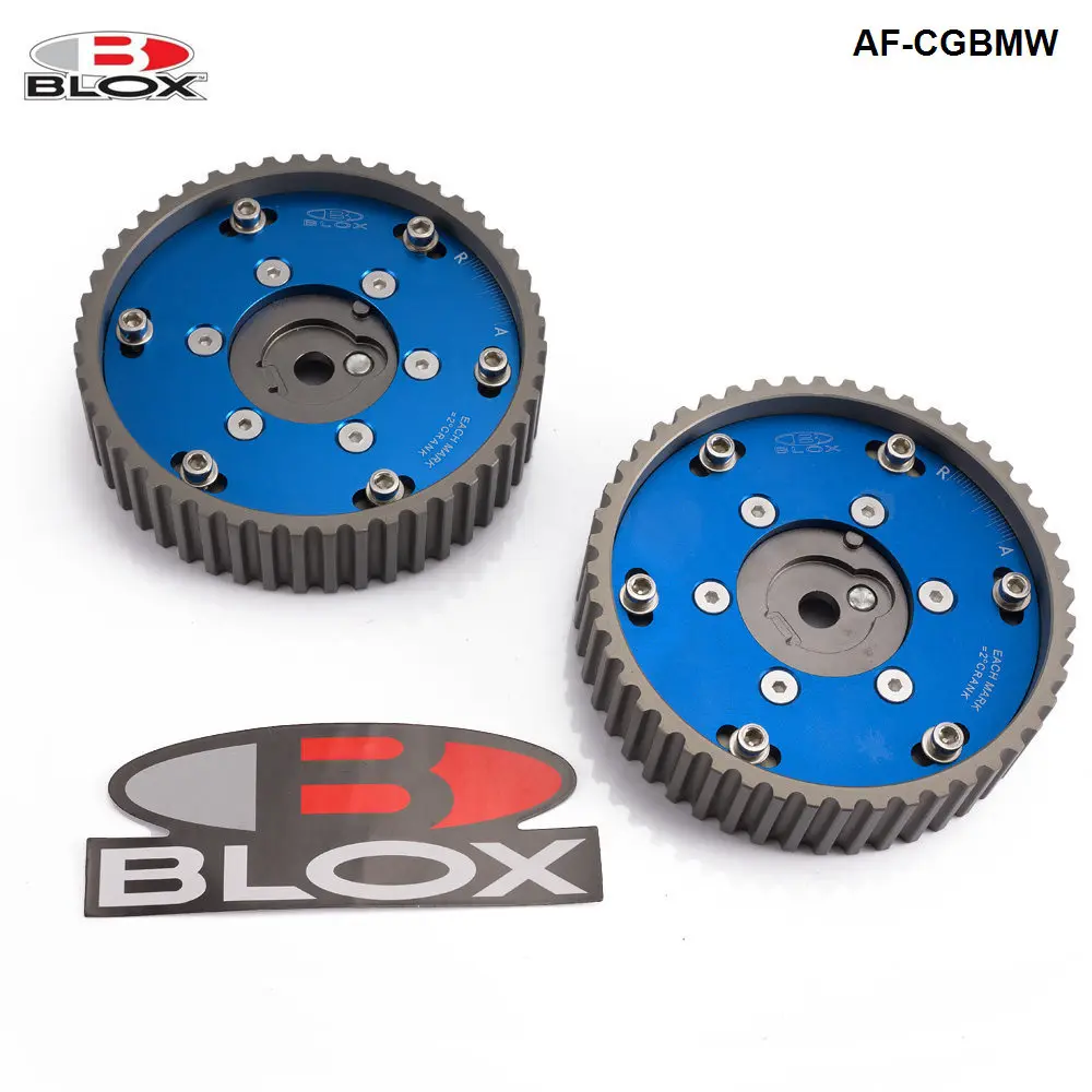 Blox 2Pcs Adjustable Cam Gears Timing Gear pulley kit For BMW E21 E28 E30 E34 E36 318i Z1 M20