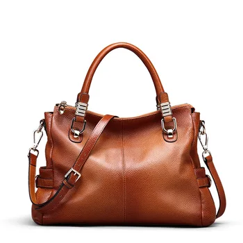 

Genuine Leather Shoulder Bag WOMEN'S Bag Full-grain Leather Casual Shoulder Bag/ Hand Bag Soft Bag