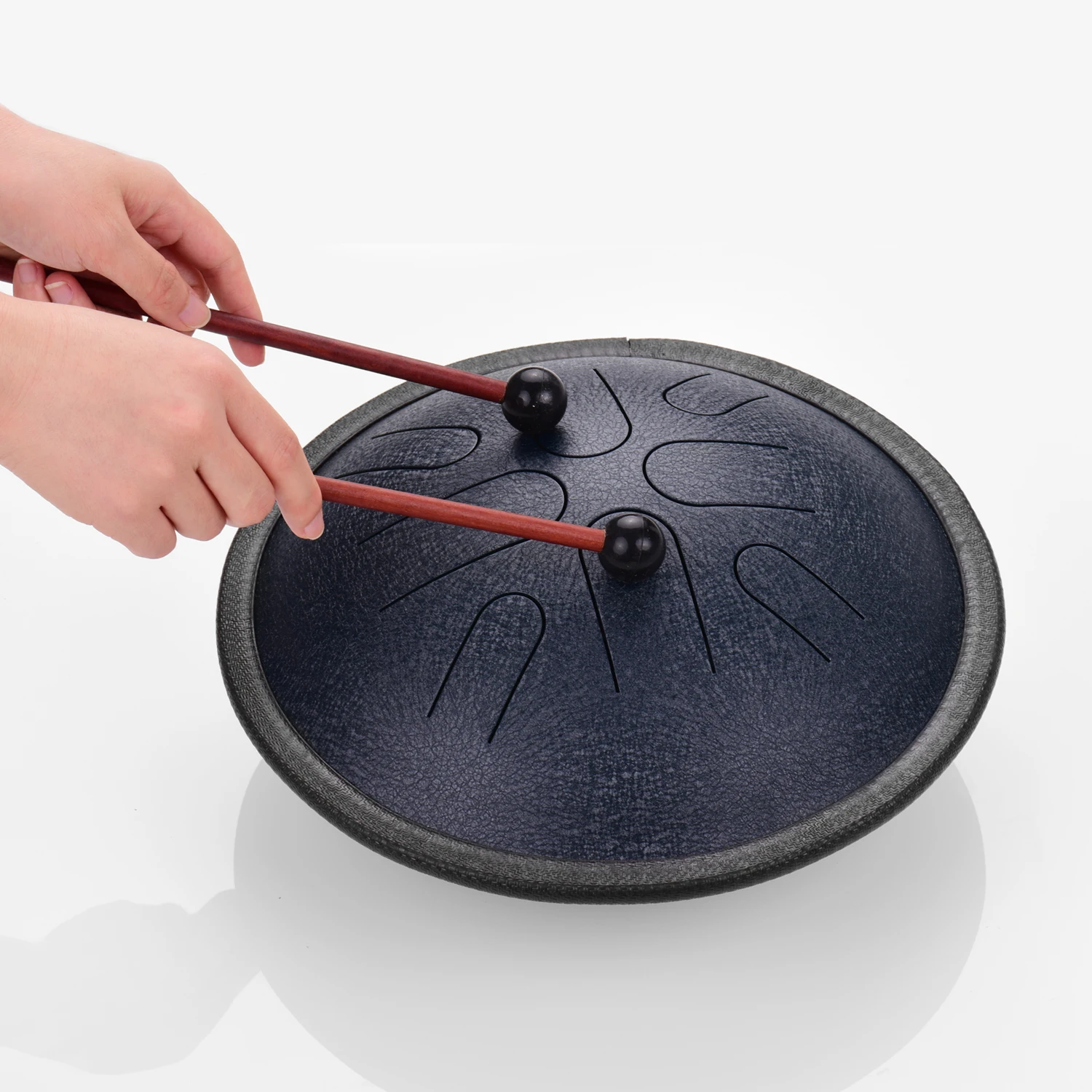 Handpan барабана 10 дюймов Сталь язык барабан 8 примечаний Портативный ударных