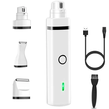 

LBER Dog Nail Grinder Dog Clippers 3 in 1 Kit,2 Speed Electric Dog Nail Trimmer Grinder Rechargeable Painless Pet Paws Grooming