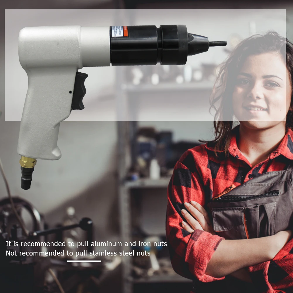 

Electric M5-M10 Rivet Nut Gun Insert Nut Tool Cordless Riveting Drill Adapter Pull-Rivet Machine Pull-Cap Industrial-Grade