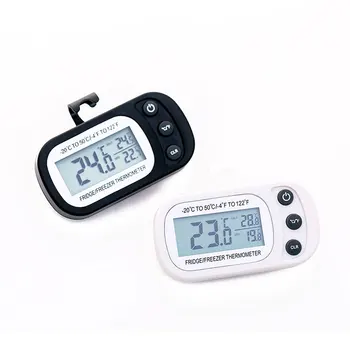 

Waterproof Digital Refrigerator Thermometer Max/Min Record Function with Large LCD Display Freezer Room
