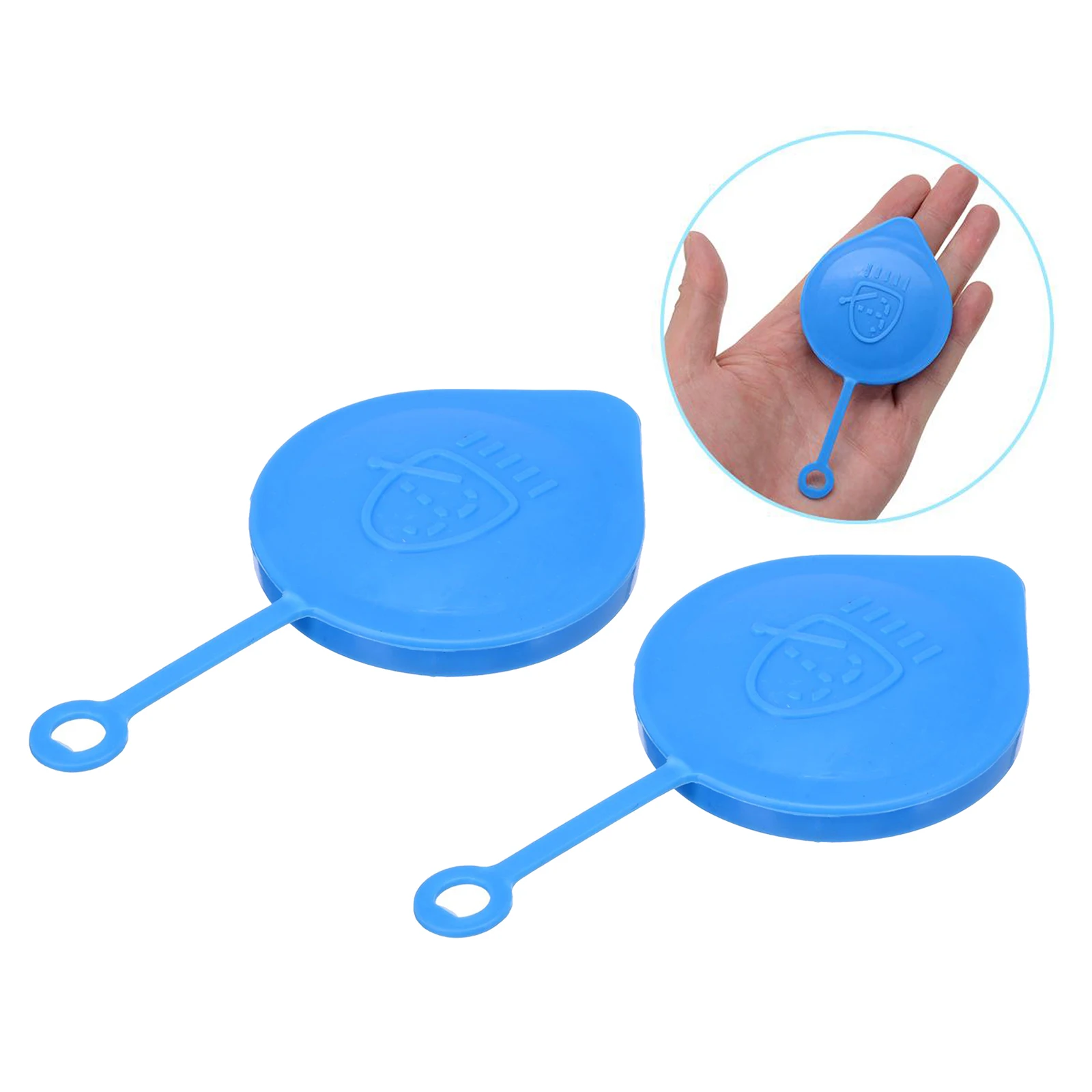 2 Pieces Windshield Washer Reservoir Tank Caps Lid Covers for Honda Civic 1988-1996