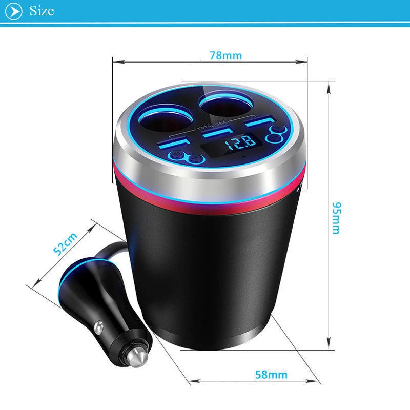 12-24V Кубок Bluetooth универсальный грузовик чашки зарядное устройство для TF Pin Прямая поставка