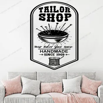 

Atelier wall decal Tailor Shop Sewing Studio decor Stickers Fashion Clothes quotes wall stickers Custom yw-721