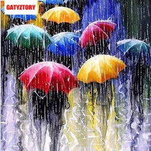 GATYZTORY, 3D алмазная живопись, полная квадратная дрель, сделай сам, домашний декор, ремесло, стразы, мозаичная картина, фото на заказ, разные Зонты