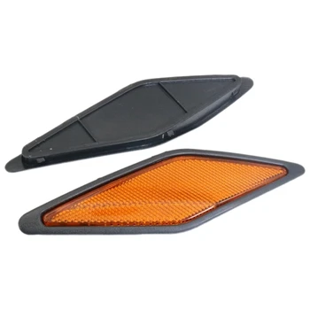 

1 Pair Front Fender Reflector Light Lamp Trim for Mitsubishi Pajero Montero 2000-2003 MR495067 MR495068