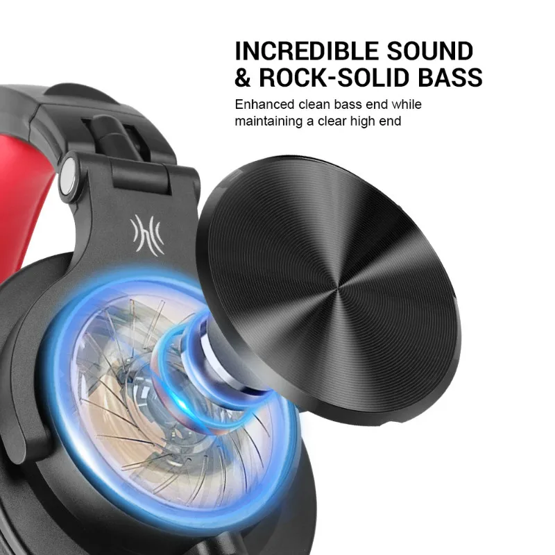 Fones de Ouvido sobre a Orelha com Fio Fone de Ouvido com Microfone Estéreo para Monitoramento Oneodio Estúdio Profissional Gravação A71 dj - Image 3