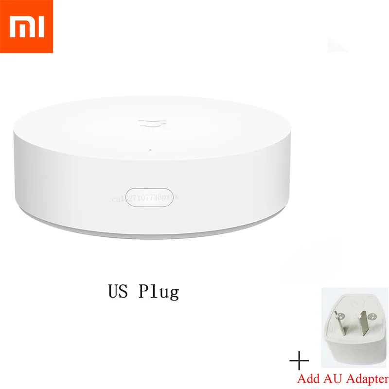Add AU Adapter Новейший Xiaomi Mijia многомодовый Умный домашний шлюз ZigBee wifi Bluetooth сетчатый концентратор Работает с Mijia Homekit Интеллектуальный домашний концентратор - Цвет: Add AU Adapter
