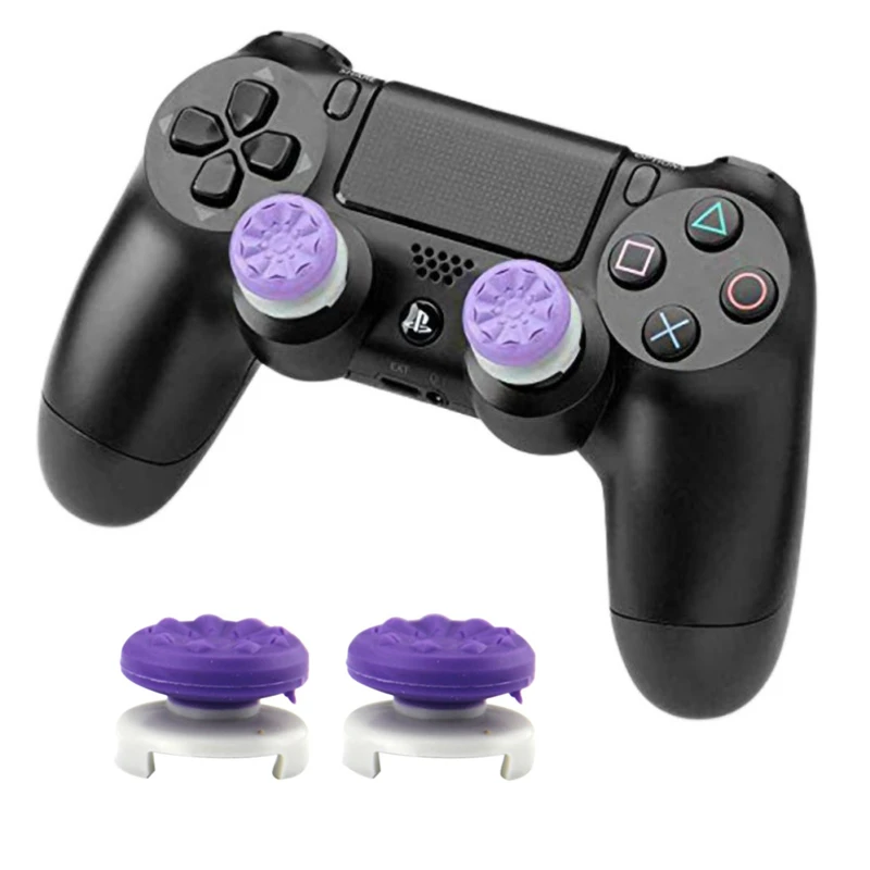 2pcs Hand Grip Extenders Caps For Ps4 Controller Ps5 Performance Thumb