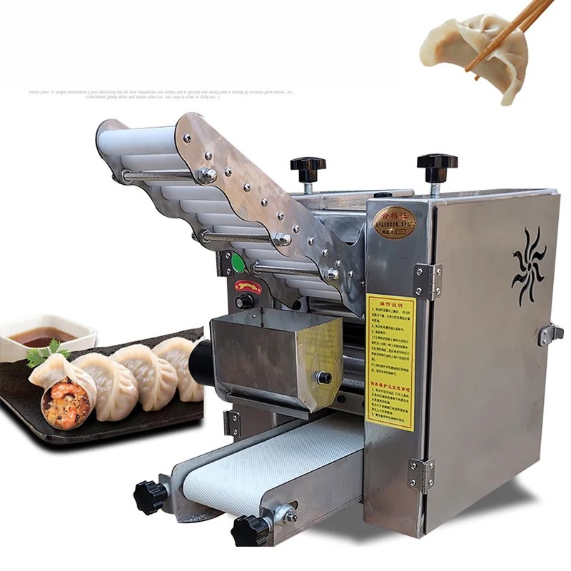 

Commercial Wonton Rolling Pressing Machine Electric Pastas Dumpling Slicer Bread Crust Round Or Square Dough Machine 10-15cm