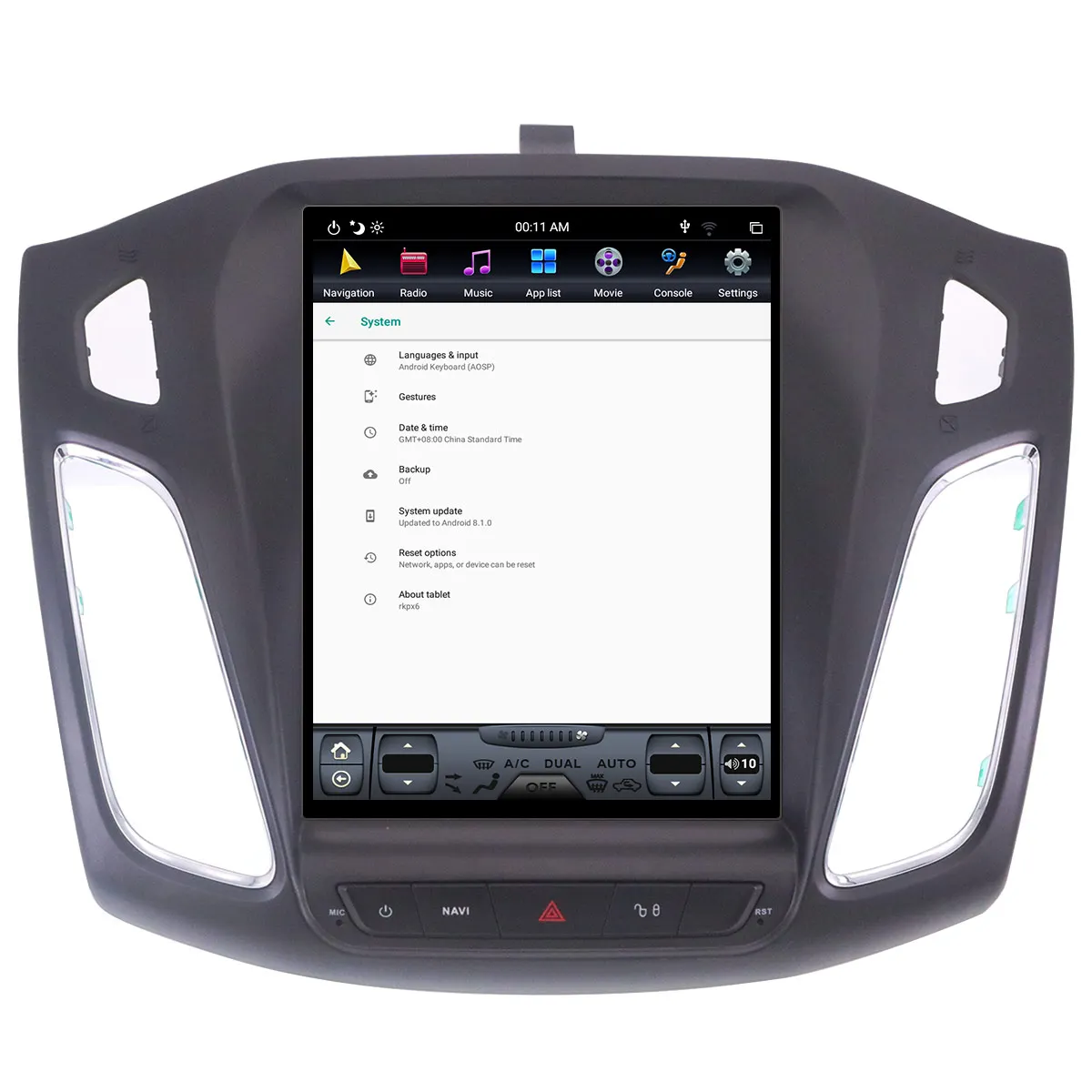 Excellent Android 9.0 Tesla Style Car Radio Vertical Screen For Ford Focus 2012-2018 GPS Navigation Recorder Multimedia No CD Player 1