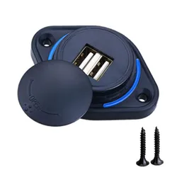 Chargeur double USB étanche 3,1 a 12 24V, adaptateur secteur pour voiture, moto, bateau, Bus, Modification 