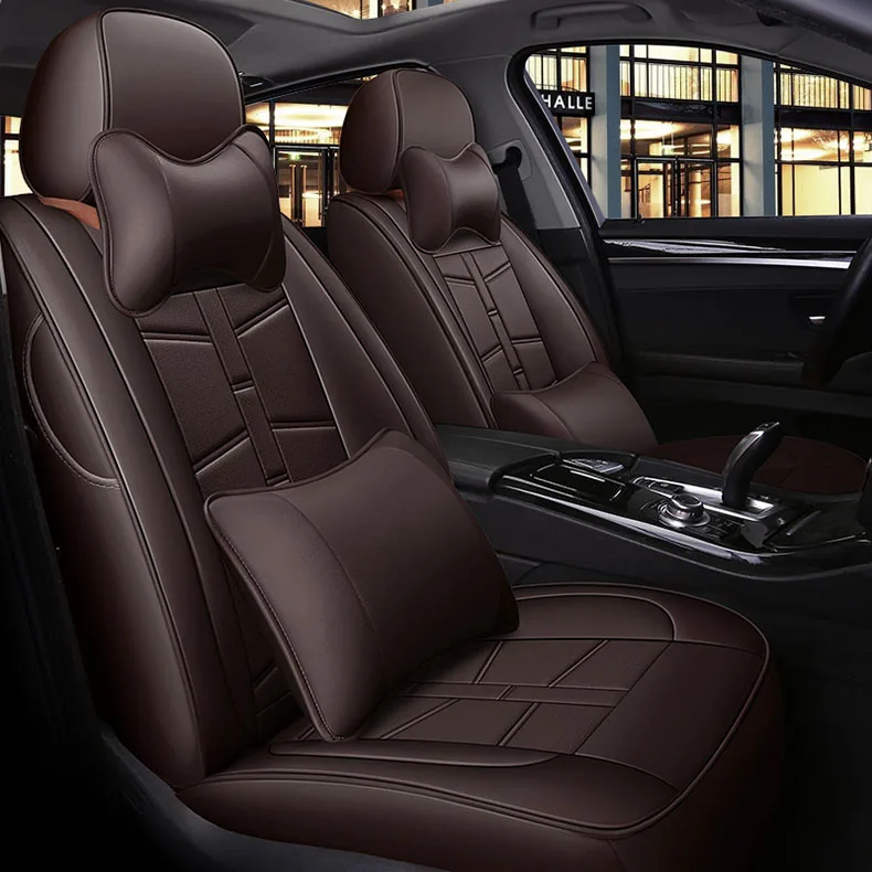 custom cowhide 7 seats car seat cover for Volkswagen Sharan Multivan