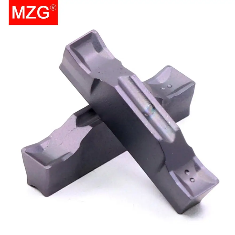 MZG 10PCS  TDC 2 3 4 Stainless Steel Turning Machining Double Head Grooving Toolholder Carbide Inserts for TTER/L Cutting Tools