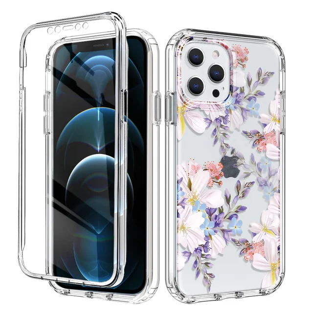 For Huawei P30 P20 Lite Y6 2019 9C For Xiaomi Remi Mi Note 10 9 9S 8 10T 10S Lite Poco M3 X3 Pro Max 360 Front Double-sided Case