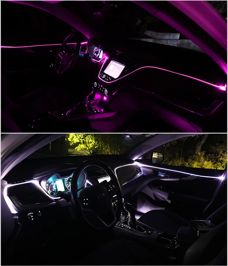 6& 10 м RGB атмосферные лампы, автомобильный интерьерный светильник для hyundai I30 IX35 Solaris I20 Sonata для Kia K5 Sportage L811
