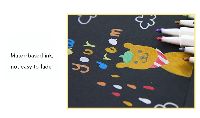 Цветной граффити ручка металлический текстовый маркер шестиугольная краска ручка с наконечником из углеродного волокна подходит на бумаге/керамике/стекле/металле