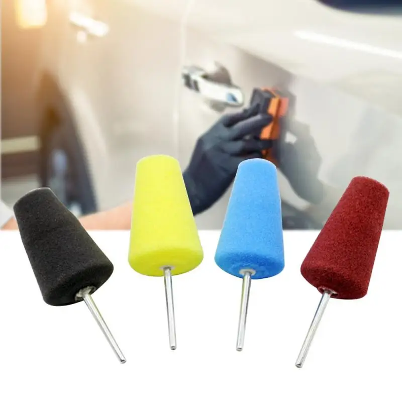 

8pcs Auto Clean Foam Metal Buffing Shank Hub Corner the inside of the door handle Detail Polish Polishing Pad Car Wheel Sponge