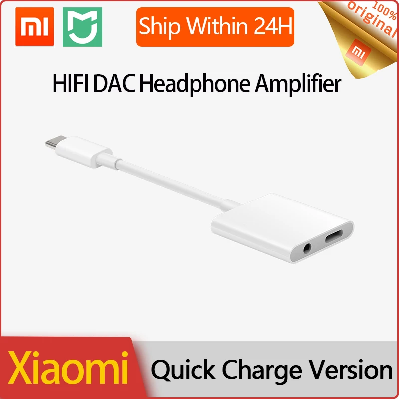 Xiaomi HIFI DAC Headphone Amplifier Audio Portable 600 3 5mm USB Type C Fast Charging Adapter Music Recording Studio Equipment