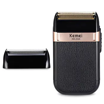 

Kemei Electric Shaver Safety Razor Double Edge Classic Mens Shaving Rechargeable Electric Beard Trimmer Wet-Dry Dual Use Razor