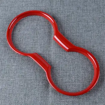 

DWCX Car Styling Interior Mouldings Red Water Cup Holder Cover Trim Frame Decor ABS Fit for Ford Mustang 2015 2016 2017 2018