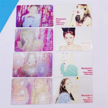 

KPOP BlackPink Transparent PVC Card LOMO Card 2020 Welcoming Collection JISOO LISA ROSE JENNIE Fans Collection 54*86mm jh344