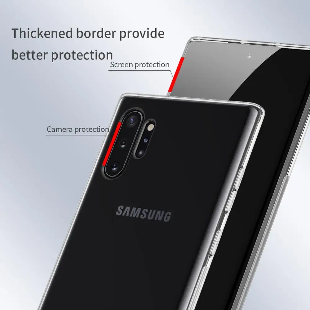 Чехол для Samsung Galaxy Note 10 5G ультратонкий прозрачный мягкий чехол из ТПУ Plus NILLKIN