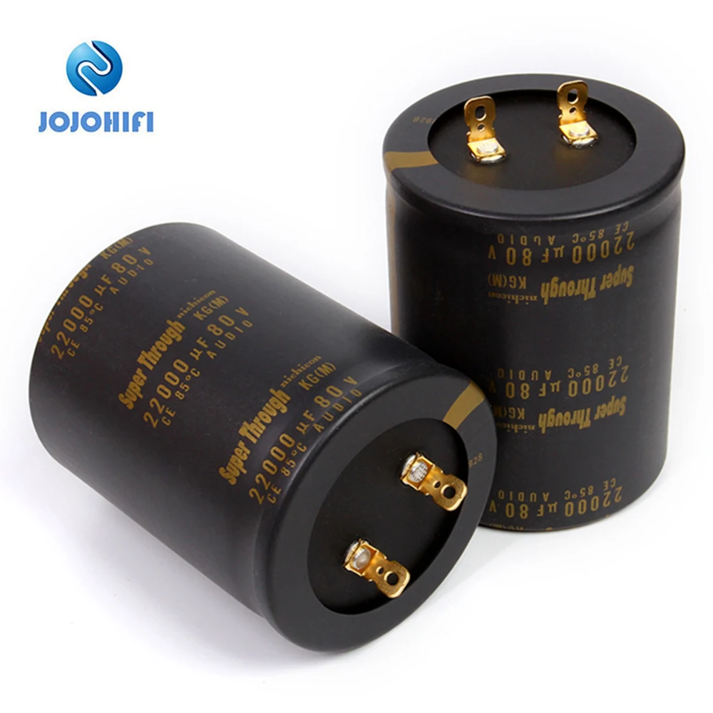 

22000UF 80V Nichicon Super Through KG Type III 76x100mm Pitch 25mm 85  Electrolytic Capacitor Gold-plated Copper Feet