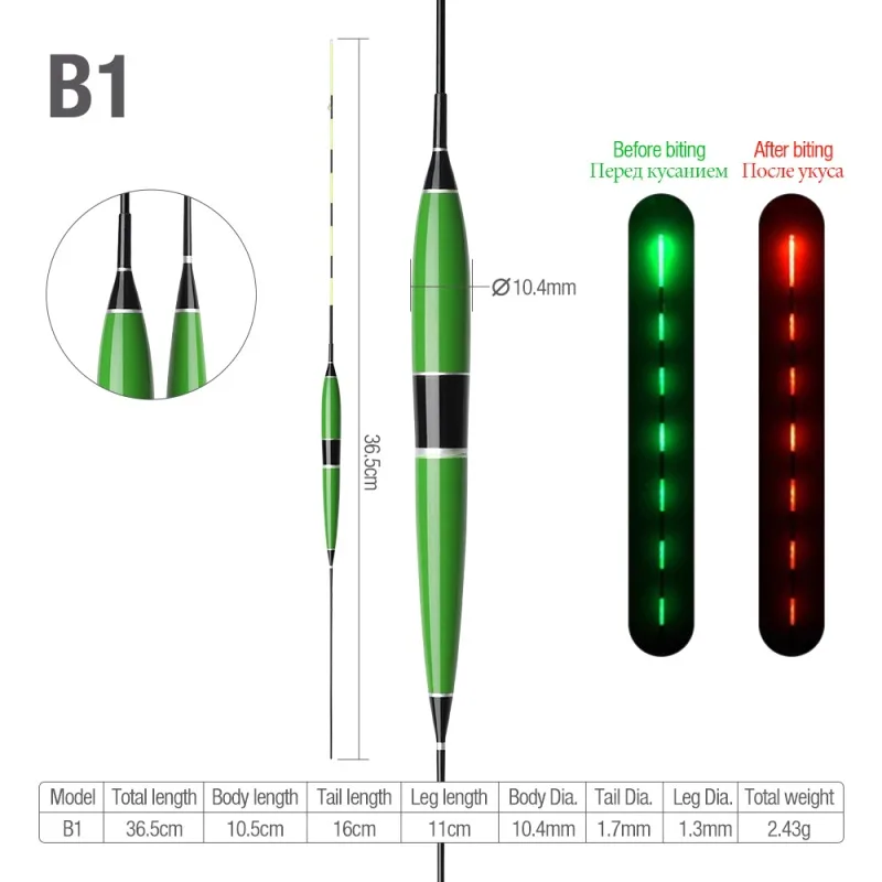 New Fishing Float Gravity Sensor Electric Glowing Automatically Color Changing Remind Super Bright Luminous Floats Bobber - Цвет: A2