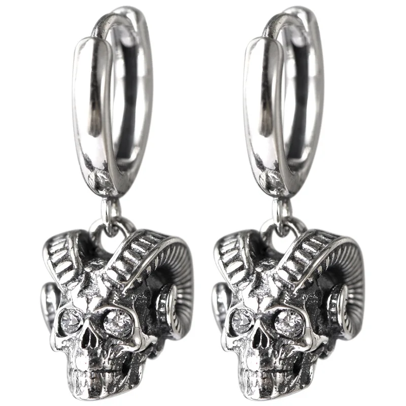 Claws Skull Domineering Men and Women Earrings Ear Buckles Trendy Hip Hop Earrings for Men Personglity Jewelry Gift animal earrings