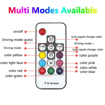 

Remote Control For Car LED DRL RGB Daytime Running Light