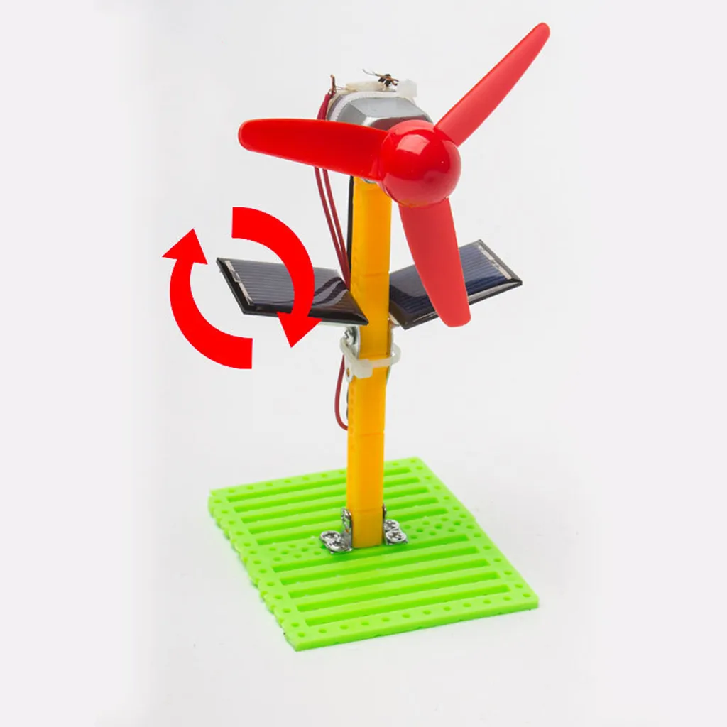 DIY Toy Solar Fan Power Generator DC Motor Mini Panel Science Education Model Kit Kids Developmental Toys |