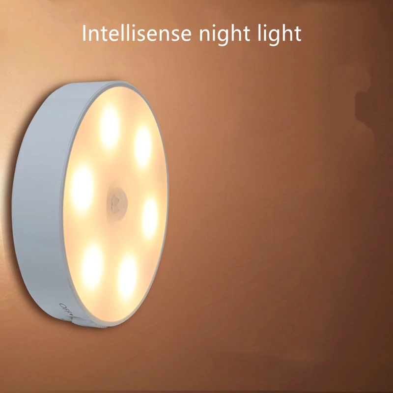 

Creative night light wireless USB charging night light human body sensor light intelligent home cabinet lamp