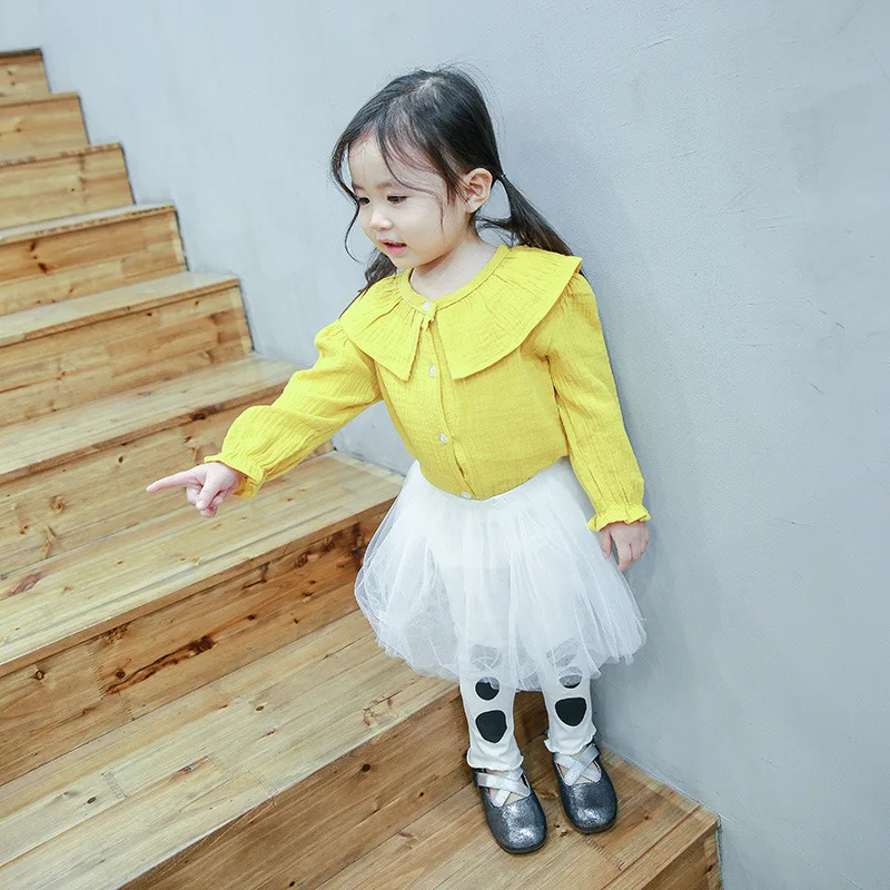 A mu hou/ хлопковая верхняя одежда с длинными рукавами в Корейском стиле для маленьких девочек на весну и осень