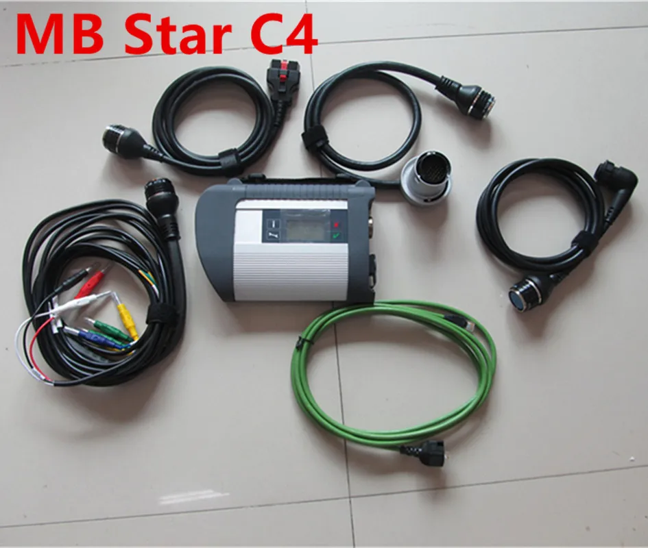 Полный чип MB STAR C4 SD Подключение Compact C4 программное обеспечение,09 в HDD инструменты для диагностики мультиплексора-инструмент Звезда C4 система с функцией Wi-Fi - Цвет: c4