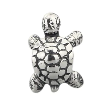 

Authentic 925 Sterling Silver African elephant turtle Charms Beads Fits European Troll 3.0mm Bracelet Jewelry