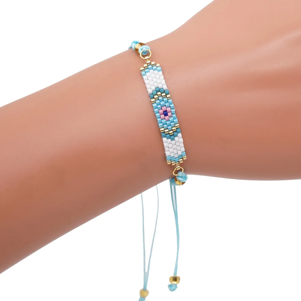 Go2boho Турецкий Дурной глаз браслеты для женщин MIYUKI браслет Pulseras Mujer Moda ювелирные изделия бохо шик ручной работы аксессуары нарукавная повязка
