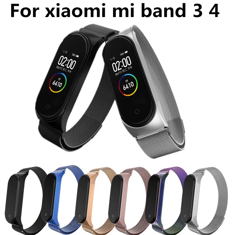 Mi band 4 металлический ремешок для Xiaomi mi Band 4 браслет Безвинтовой Xiaomi mi Band 4 браслет Correa Xio mi Band 4 браслет на запястье из стали