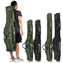 Трехслойная Рыболовная Сумка Lixada 130 см/150 см, переносная Складная рыболовная удочка, катушка для снастей, чехол для переноски, дорожная сумка