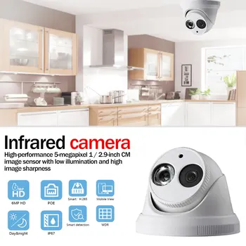 

NTSC AHD Analog IR Dome Camera 5PM Coaxial HD Dome Surveillance Camera 3.6mm IR 25m Data transmission with zero delay