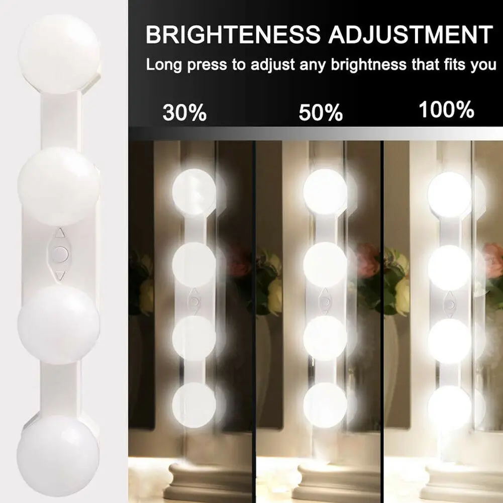 

Wall Lamp LED 16W Makeup Mirror Vanity Led Light Bulbs Hollywood Style Led Lamp Touch Switch USB Cosmetic Lighted Dressing table