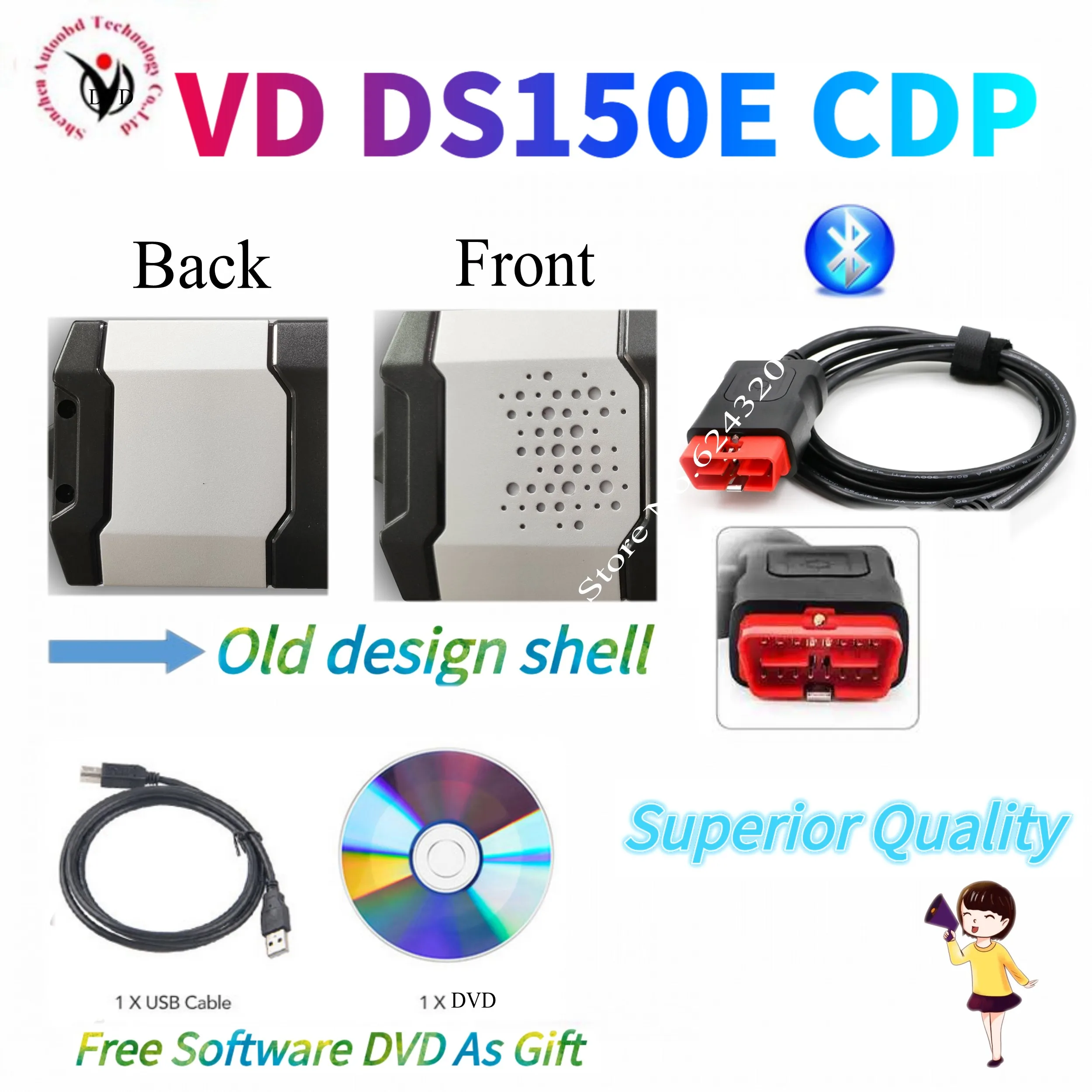 Новинка 2020 obd сканер VD DS150E CDP vd tcs cdp plus с bluetooth для диагностического инструмента OBD2
