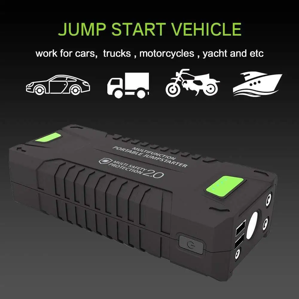 20000Mah 1000A автомобильный стартер аккумулятор 12V Power Bank с сумкой Авто Buster
