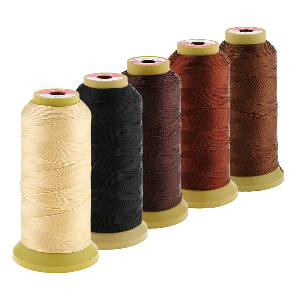 

Hair Weave Weaving Sew Decor Sewing Thread for Hair Wig Hair Extensions Tools, 5Color 1000M